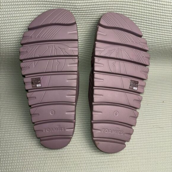 Skechers Foamies Platform Sandals Slides Women’s Size 9 Purple Glitter - Picture 7 of 8